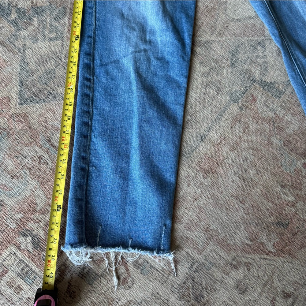 KUT from the Kloth Rachael Mom Jeans Raw Hem Retro Size 16 High Rise Button Fly - Picture 12 of 15